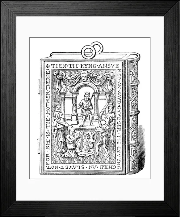 Framed Print : The Loan Collection, South-Kensington: Queen Elizabeth's prayer-book, 1862. Creator: Unknown Framed Print : The Loan Collection, South-Kensington: Queen Elizabeth's prayer-book, 1862. Creator: Unknown