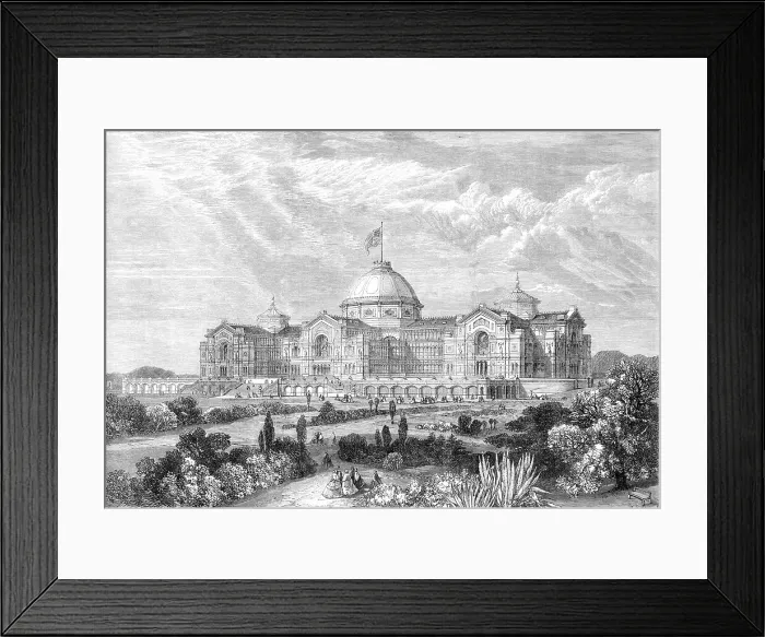 Framed Print : Building proposed to be erected in the Alexandra-Park, Muswell-Hill, 1864. Creator: Mason Jackson Framed Print : Building proposed to be erected in the Alexandra-Park, Muswell-Hill, 1864. Creator: Mason Jackson