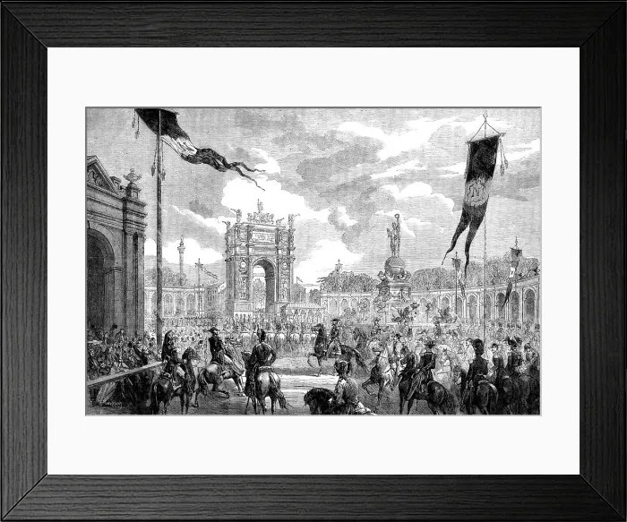 Framed Print : Opening of the Boulevard du Prince Eugène at Paris, by the Emperor, 1862. Creator: Unknown Framed Print : Opening of the Boulevard du Prince Eugène at Paris, by the Emperor, 1862. Creator: Unknown