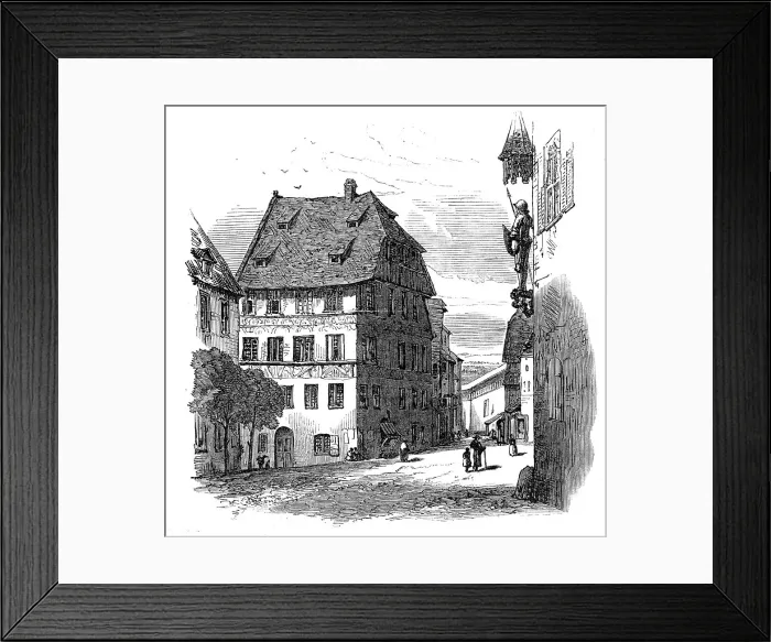 Framed Print : Albert Durer's house, Nuremberg, 1864. Creator: Unknown Framed Print : Albert Durer's house, Nuremberg, 1864. Creator: Unknown