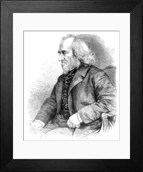 Framed Print : The late W. Hunt, water-colour painter, 1864. Creator: Unknown Framed Print : The late W. Hunt, water-colour painter, 1864. Creator: Unknown