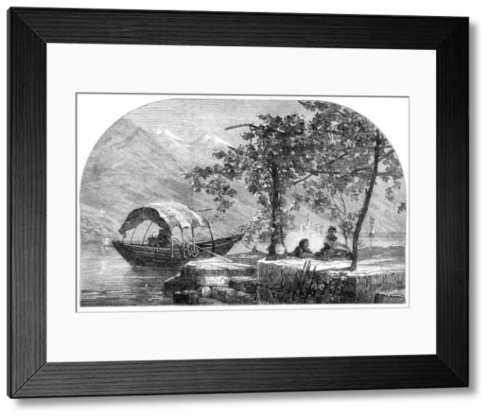 Framed Print : Autumn on the Lago Maggiore, by F. Dillon, in the Exhibition of the British Institution, 1864. Creator: Mason Jackson. Autumn on the Lago Maggiore, by F. Dillon, in the Exhibition of the British Institution, 1864 Framed Print : Autumn on the Lago Maggiore, by F. Dillon, in the Exhibition of the British Institution, 1864. Creator: Mason Jackson. Autumn on the Lago Maggiore, by F. Dillon, in the Exhibition of the British Institution, 1864