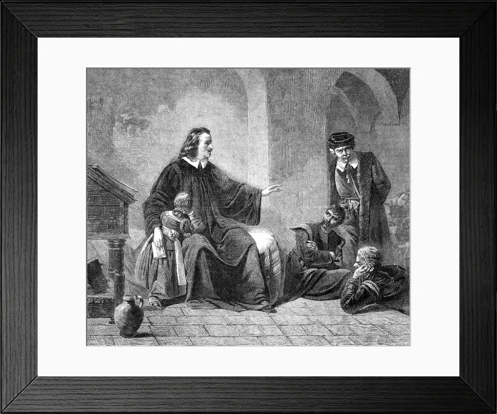 Framed Print : John Bunyan Reciting The Pilgrim's Progress'...in Bedford Gaol...by G. F. Folingsby... 1864. Creator: W Thomas. John Bunyan Reciting The Pilgrim's Progress'...in Bedford Gaol...by G. F. Folingsby... 1864. Creator: W Thomas Framed Print : John Bunyan Reciting The Pilgrim's Progress'...in Bedford Gaol...by G. F. Folingsby... 1864. Creator: W Thomas. John Bunyan Reciting The Pilgrim's Progress'...in Bedford Gaol...by G. F. Folingsby... 1864. Creator: W Thomas