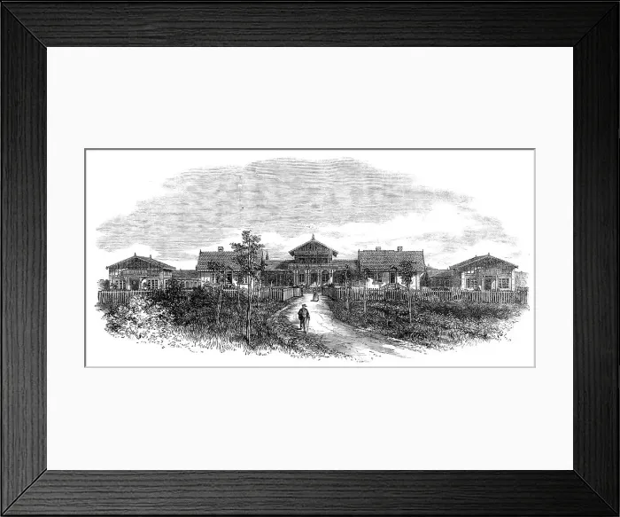 Framed Print : The Fish Nurseries at Huningue, France, 1864. Creator: Unknown Framed Print : The Fish Nurseries at Huningue, France, 1864. Creator: Unknown
