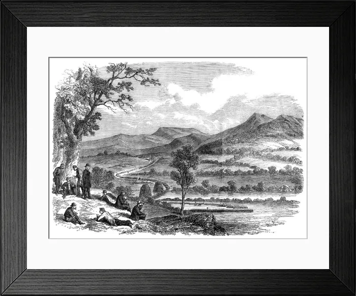Framed Print : The War in America: passage of the Shenandoah River at Front Royal... 1864. Creator: Unknown Framed Print : The War in America: passage of the Shenandoah River at Front Royal... 1864. Creator: Unknown
