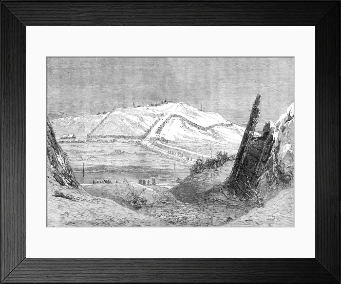 Framed Print : Illustrations of the War in Schleswig by our special artist: the Dannewerk, Redoubt No. 10, 1864. Creator: Unknown Framed Print : Illustrations of the War in Schleswig by our special artist: the Dannewerk, Redoubt No. 10, 1864. Creator: Unknown
