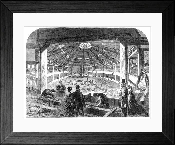 Framed Print : Interior of the Shakspeare Pavilion at Stratford-on-Avon, 1864. Creator: Unknown Framed Print : Interior of the Shakspeare Pavilion at Stratford-on-Avon, 1864. Creator: Unknown