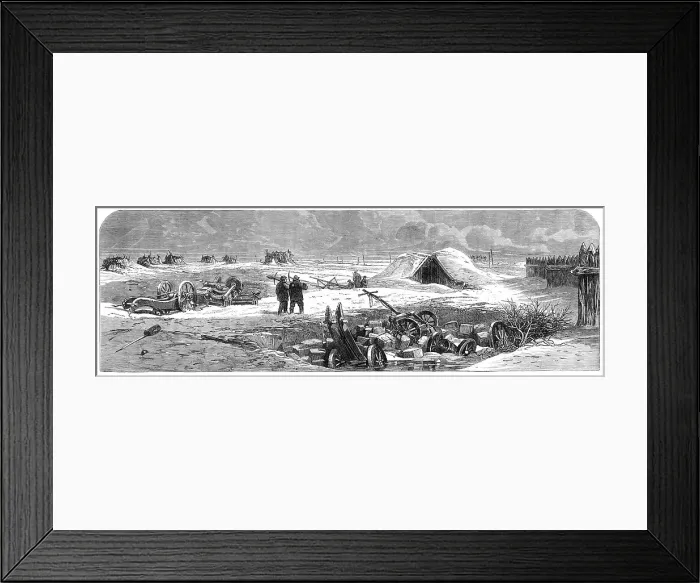 Framed Print : Illustrations of the War in Schleswig by our special artist: the Dannewerk, Redoubt No. 11, 1864. Creator: Unknown Framed Print : Illustrations of the War in Schleswig by our special artist: the Dannewerk, Redoubt No. 11, 1864. Creator: Unknown