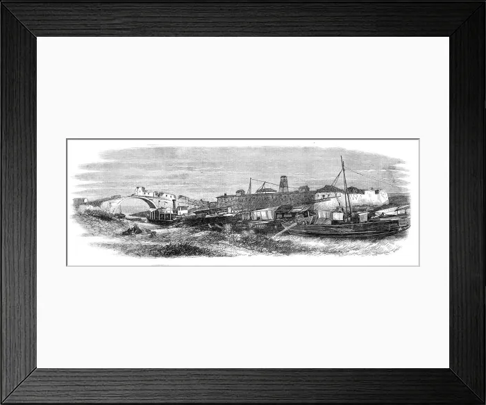 Framed Print : The Taeping Rebellion in China: fortified bridge, Soo-Chow, 1864. Creator: Unknown Framed Print : The Taeping Rebellion in China: fortified bridge, Soo-Chow, 1864. Creator: Unknown