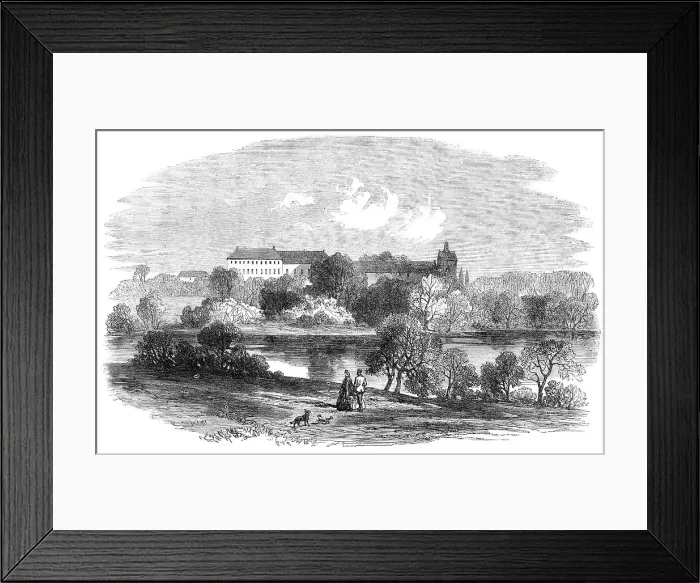 Framed Print : Illustrations of the War in Schleswig: the Châtteau of Augustenburg, Island of Alsen, 1864. Creator: Unknown Framed Print : Illustrations of the War in Schleswig: the Châtteau of Augustenburg, Island of Alsen, 1864. Creator: Unknown