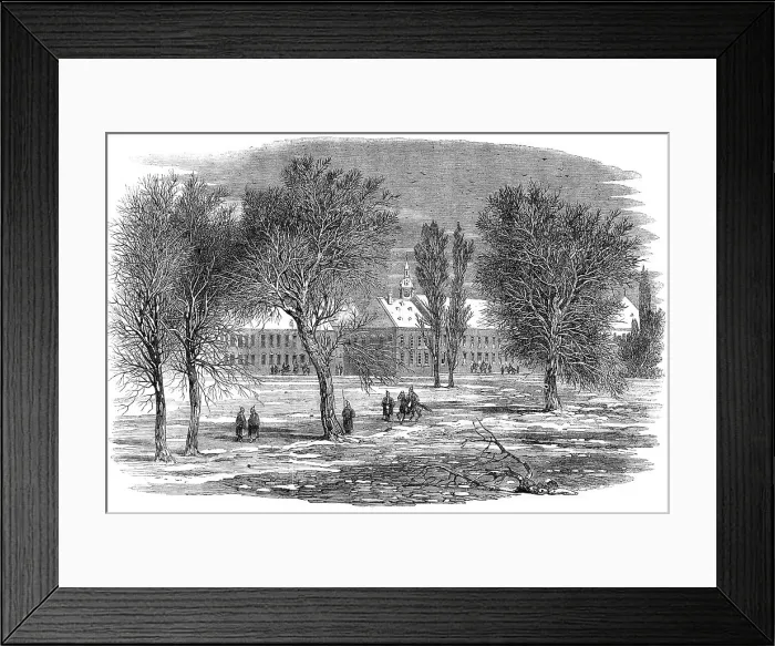 Framed Print : Illustrations of the War in Schleswig: the Chateau of Gravenstein, Sundewitt, the Prussian HQ, 1864. Creator: Unknown Framed Print : Illustrations of the War in Schleswig: the Chateau of Gravenstein, Sundewitt, the Prussian HQ, 1864. Creator: Unknown
