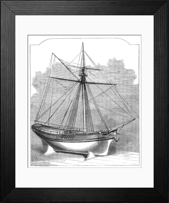 Framed Print : Model of Queen Elizabeth's yacht, 1864. Creator: Unknown Framed Print : Model of Queen Elizabeth's yacht, 1864. Creator: Unknown