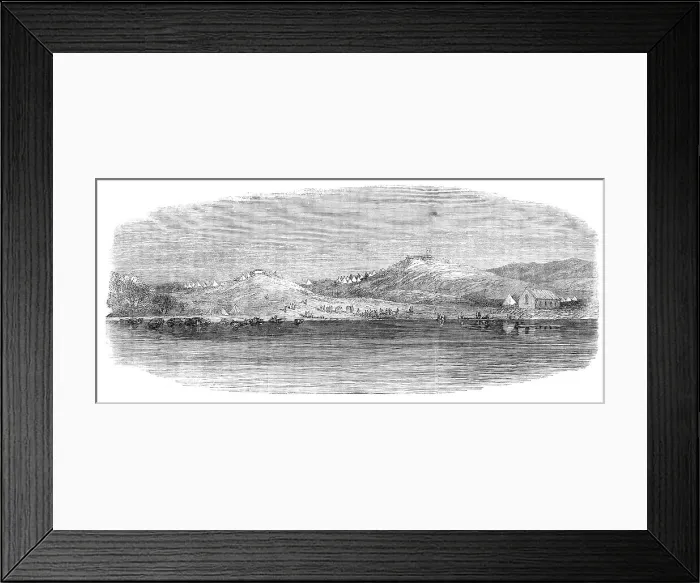 Framed Print : The War in New Zealand: Rangariri, from the Waikato, 1864. Creator: Unknown Framed Print : The War in New Zealand: Rangariri, from the Waikato, 1864. Creator: Unknown