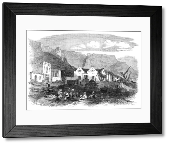 Framed Print : An old Dutch house at Cape Town, South Africa, 1864. Creator: G. F. A Framed Print : An old Dutch house at Cape Town, South Africa, 1864. Creator: G. F. A