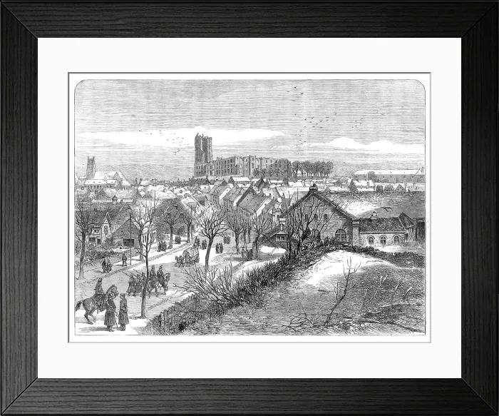 Framed Print : The War in Denmark: Kolding, Jutland, the head-quarters of the Allied armies... 1864. Creator: Unknown Framed Print : The War in Denmark: Kolding, Jutland, the head-quarters of the Allied armies... 1864. Creator: Unknown