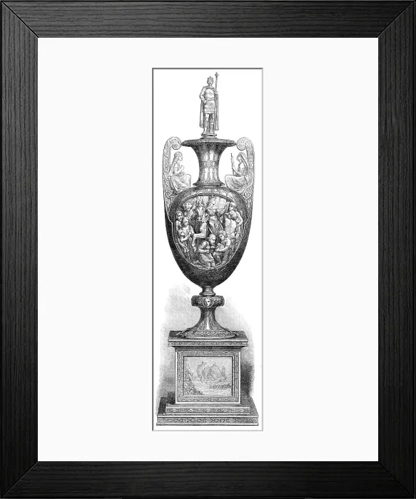 Framed Print : The Alexandra Vase, presented to the Princess of Wales by the Danish residents...Great Britain, 1864 Creator: Unknown Framed Print : The Alexandra Vase, presented to the Princess of Wales by the Danish residents...Great Britain, 1864 Creator: Unknown