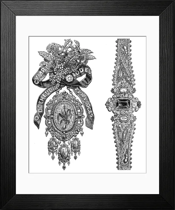 Framed Print : National token from South Wales to the Princess of Wales, 1864. Creator: Unknown Framed Print : National token from South Wales to the Princess of Wales, 1864. Creator: Unknown