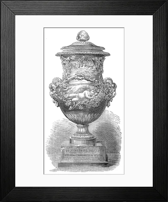 Framed Print : Testimonial to the late John Strang, Esq, L.L.D. City Chamberlain of Glasgow, 1864. Creator: Unknown Framed Print : Testimonial to the late John Strang, Esq, L.L.D. City Chamberlain of Glasgow, 1864. Creator: Unknown