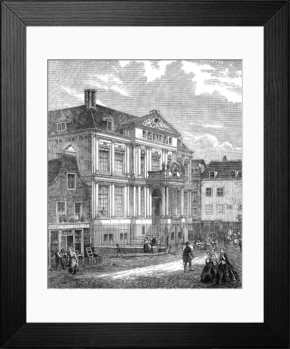 Framed Print : The Rotterdam Museum, lately destroyed by fire, 1864. Creator: Unknown Framed Print : The Rotterdam Museum, lately destroyed by fire, 1864. Creator: Unknown