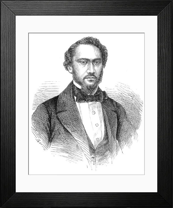 Framed Print : Kamehameha IV. the late King of the Sandwich Islands, 1864. Creator: Unknown Framed Print : Kamehameha IV. the late King of the Sandwich Islands, 1864. Creator: Unknown