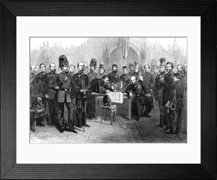 Framed Print : Officers of the 1st Surrey Volunteer Rifle Corps. 1864. Creator: W Thomas Framed Print : Officers of the 1st Surrey Volunteer Rifle Corps. 1864. Creator: W Thomas