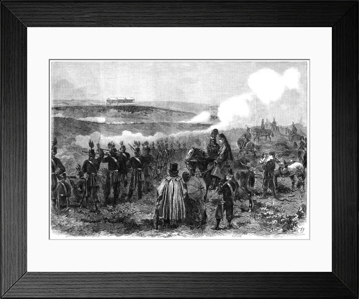 Framed Print : The Volunteer Review at Blackheath, near Guildford, on Easter Monday, 1864. Creator: Unknown Framed Print : The Volunteer Review at Blackheath, near Guildford, on Easter Monday, 1864. Creator: Unknown