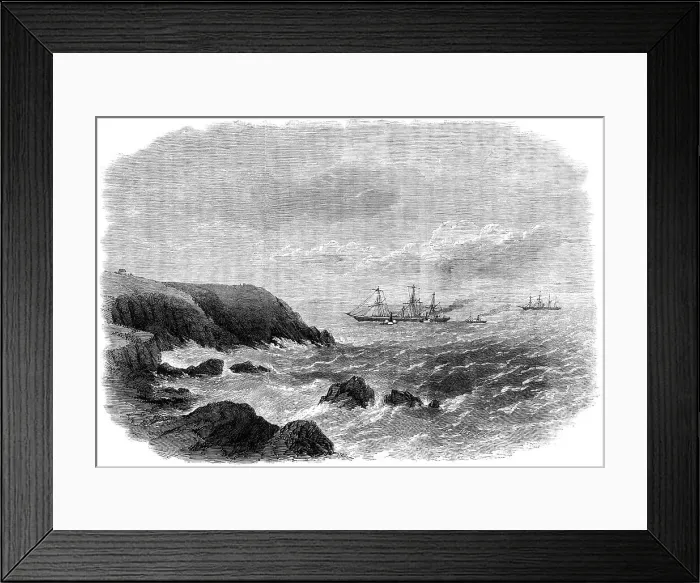 Framed Print : The City of New York steam-ship on Daunt's Rock, at the entrance of Queenstown Harbour, 1864. Creator: Smyth Framed Print : The City of New York steam-ship on Daunt's Rock, at the entrance of Queenstown Harbour, 1864. Creator: Smyth