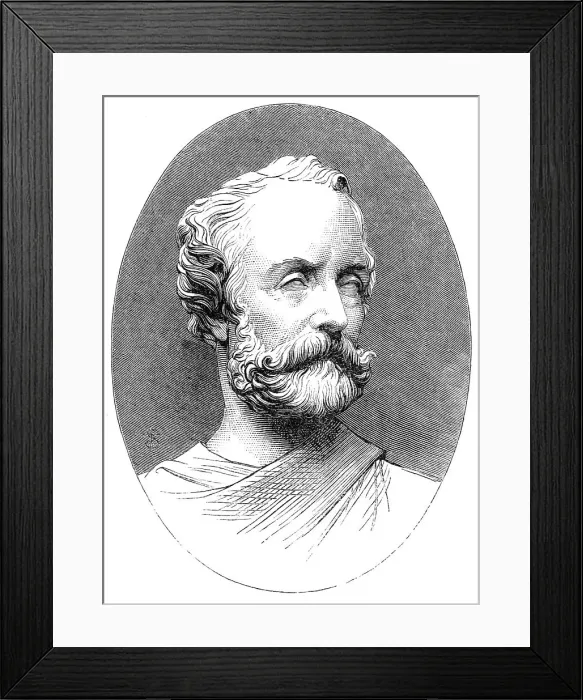 Framed Print : Bust of the late Lord Ashburton, by A. Munro, sculptor, 1864. Creator: Unknown Framed Print : Bust of the late Lord Ashburton, by A. Munro, sculptor, 1864. Creator: Unknown