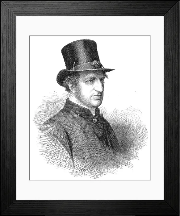 Framed Print : The Right Rev. Francis Jeune, D.D. Bishop Designate of Peterborough, 1864. Creator: Unknown Framed Print : The Right Rev. Francis Jeune, D.D. Bishop Designate of Peterborough, 1864. Creator: Unknown
