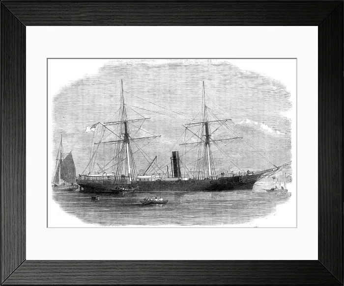 Framed Print : The Confederate cruiser Georgia, 1864. Creator: Unknown Framed Print : The Confederate cruiser Georgia, 1864. Creator: Unknown
