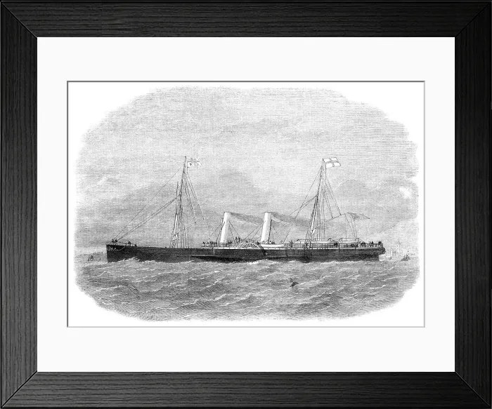 Framed Print : The Great Eastern Railway Company's steamer Avalon, 1864. Creator: Smyth Framed Print : The Great Eastern Railway Company's steamer Avalon, 1864. Creator: Smyth