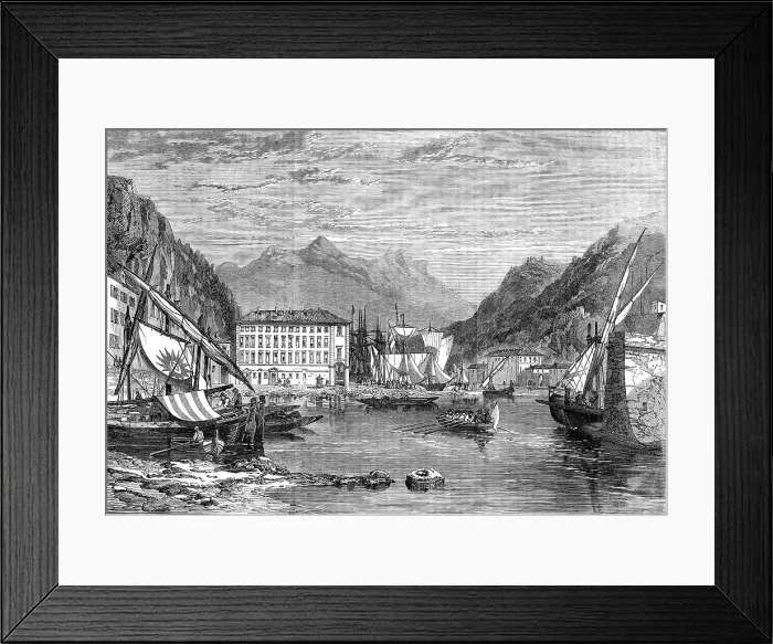 Framed Print : Garibaldi's birthplace at Nice, 1864. Creator: Unknown Framed Print : Garibaldi's birthplace at Nice, 1864. Creator: Unknown