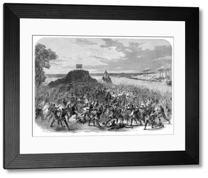 Framed Print : The Shakspeare Commemoration: scene from...'King Henry IV. Part I, played at Drury Lane... 1864. Creator: Unknown Framed Print : The Shakspeare Commemoration: scene from...'King Henry IV. Part I, played at Drury Lane... 1864. Creator: Unknown