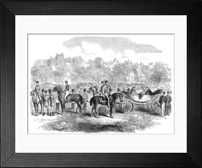 Framed Print : The Volunteer Review in Hyde Park: the Princess of Wales and her suite, 1864. Creator: Unknown Framed Print : The Volunteer Review in Hyde Park: the Princess of Wales and her suite, 1864. Creator: Unknown