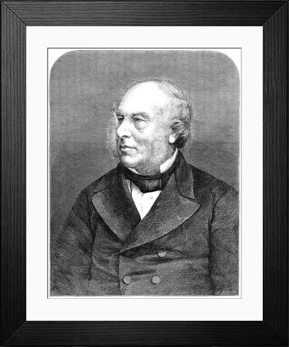 Framed Print : Sir Rowland Hill, K.C.B. late Secretary to the Post Office, 1864. Creator: Mason Jackson Framed Print : Sir Rowland Hill, K.C.B. late Secretary to the Post Office, 1864. Creator: Mason Jackson