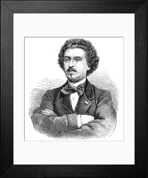 Framed Print : Herr Wachtel, the new tenor singer at the Royal Italian Opera, 1864. Creator: Unknown Framed Print : Herr Wachtel, the new tenor singer at the Royal Italian Opera, 1864. Creator: Unknown