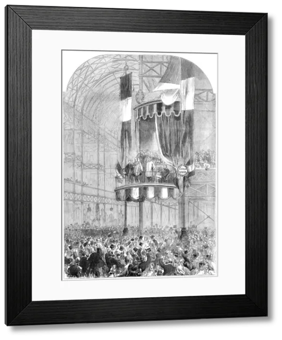 Framed Print : Garibaldi in England: Garibaldi at the Crystal Palace on Saturday last, 1864. Creator: Unknown Framed Print : Garibaldi in England: Garibaldi at the Crystal Palace on Saturday last, 1864. Creator: Unknown