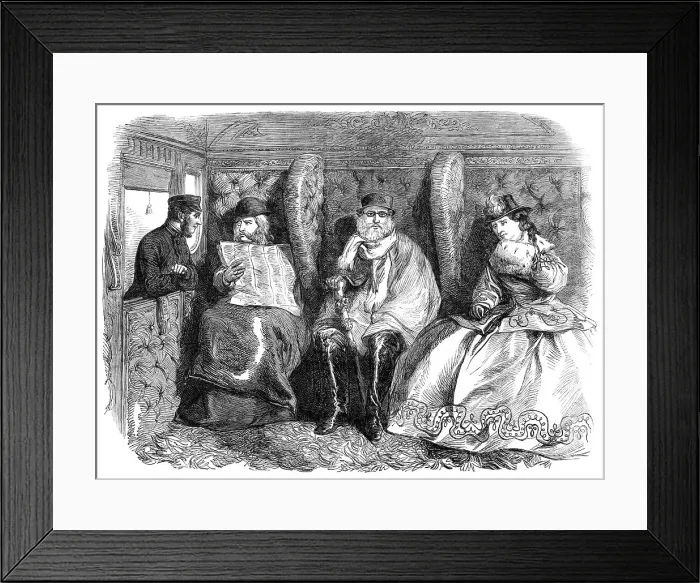 Framed Print : Scene from Mr. Woodin's Entertainment, Elopement Extraordinary, at the Polygraphic Hall, 1864. Creator: Unknown Framed Print : Scene from Mr. Woodin's Entertainment, Elopement Extraordinary, at the Polygraphic Hall, 1864. Creator: Unknown
