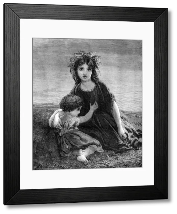 Framed Print : Forest Leaves, by S. Anderson, in the Exhibition of the Society of British Artists, 1864. Creator: W. L. Thomas Framed Print : Forest Leaves, by S. Anderson, in the Exhibition of the Society of British Artists, 1864. Creator: W. L. Thomas