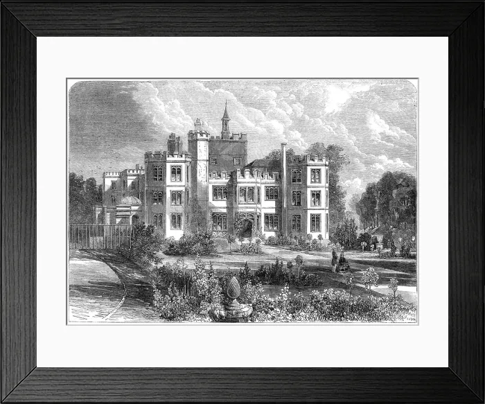 Framed Print : Mount Edgcumbe, visited by Their Royal Highnesses the Prince and Princess of Wales, 1865. Creator: Unknown Framed Print : Mount Edgcumbe, visited by Their Royal Highnesses the Prince and Princess of Wales, 1865. Creator: Unknown