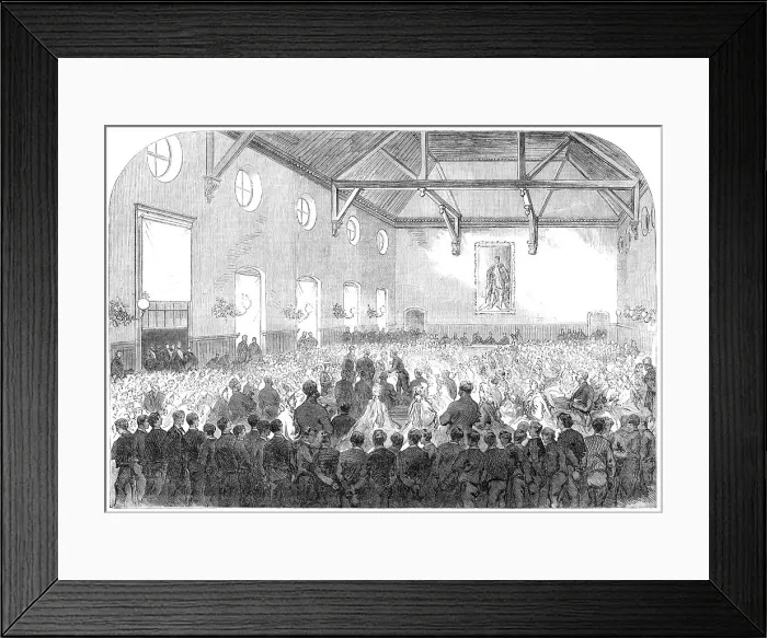 Framed Print : Speech Day at Wellington College, 1865. Creator: Unknown Framed Print : Speech Day at Wellington College, 1865. Creator: Unknown
