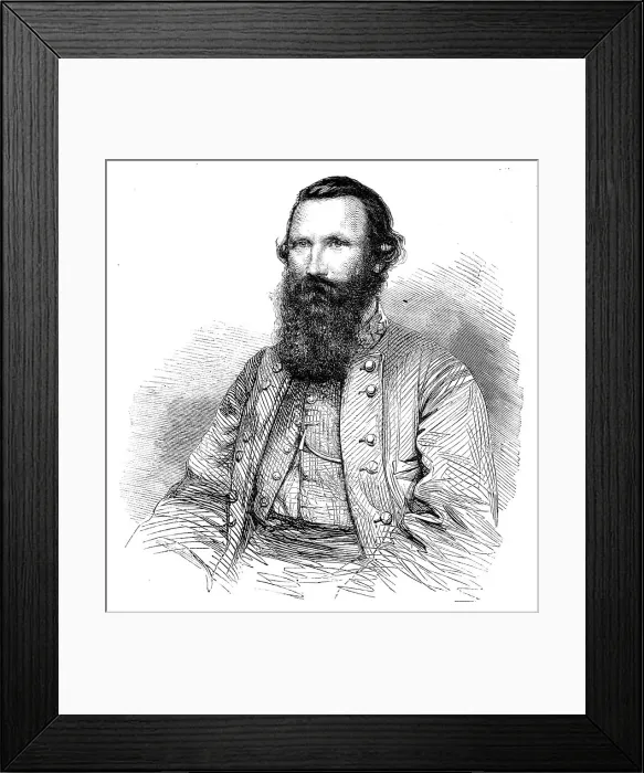 Framed Print : The late General J. E. B. Stuart, of the Army of the Confederate States, 1864. Creator: Unknown Framed Print : The late General J. E. B. Stuart, of the Army of the Confederate States, 1864. Creator: Unknown