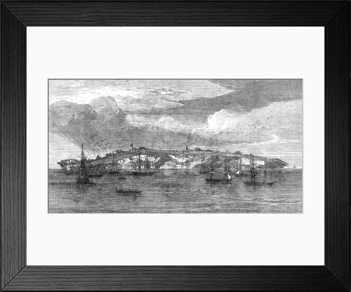 Framed Print : Sombrero, one of the Leeward Islands, in the Caribbean Sea, 1865. Creator: Unknown Framed Print : Sombrero, one of the Leeward Islands, in the Caribbean Sea, 1865. Creator: Unknown