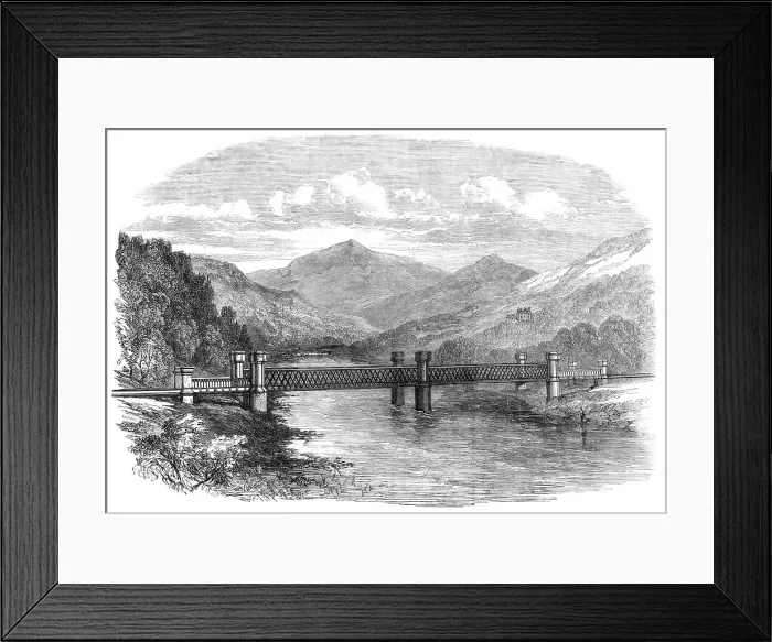 Framed Print : The Aberfeldy Branch of the Highland Railway: the Tummel Viaduct at Logierait, 1865. Creator: Unknown Framed Print : The Aberfeldy Branch of the Highland Railway: the Tummel Viaduct at Logierait, 1865. Creator: Unknown