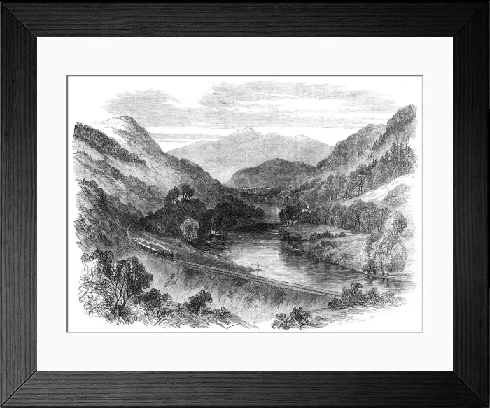 Framed Print : The Aberfeldy Branch of the Highland Railway: Strath Tay, 1865. Creator: Unknown Framed Print : The Aberfeldy Branch of the Highland Railway: Strath Tay, 1865. Creator: Unknown