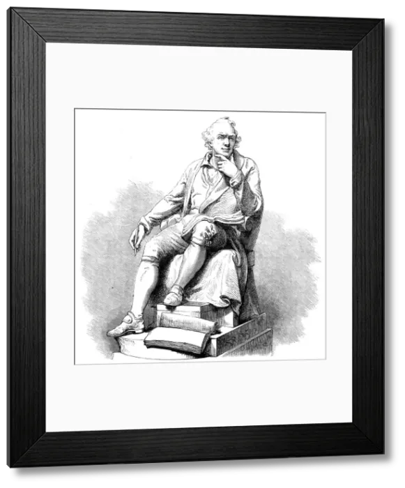 Framed Print : Statue of John Hunter, by H. Weekes, R.A. in the Exhibition of the Royal Academy, 1864. Creator: Unknown Framed Print : Statue of John Hunter, by H. Weekes, R.A. in the Exhibition of the Royal Academy, 1864. Creator: Unknown