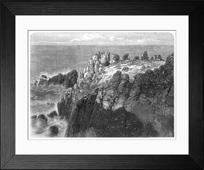 Framed Print : The Prince of Wales at The Land's End, Cornwall, 1865. Creator: Unknown Framed Print : The Prince of Wales at The Land's End, Cornwall, 1865. Creator: Unknown