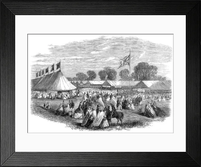 Framed Print : Exhibition of the West of England Agricultural Society at Clifton, 1864. Creator: Unknown