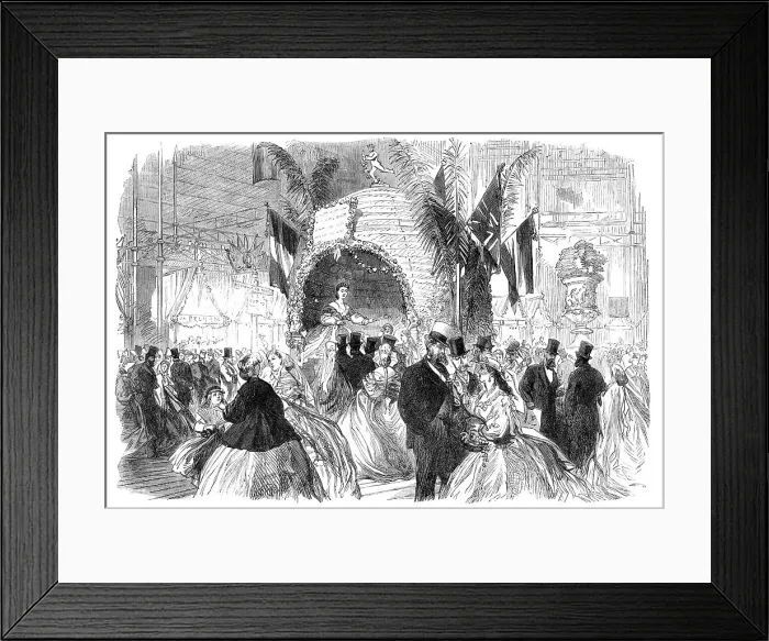 Framed Print : Mrs. Howard Paul's Beehive, at the Royal Dramatic College Festival, in the Crystal Palace, 1865. Creator: Unknown Framed Print : Mrs. Howard Paul's Beehive, at the Royal Dramatic College Festival, in the Crystal Palace, 1865. Creator: Unknown