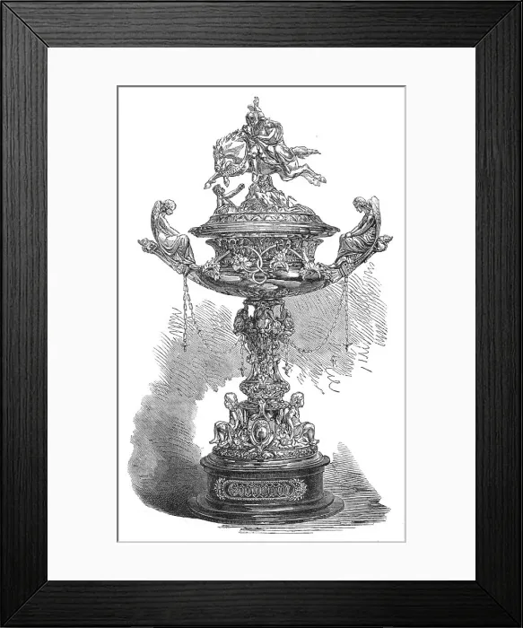 Framed Print : Goodwood Races: the Chesterfield Cup - Leonora and the Spectre Lover, 1865. Creator: Unknown Framed Print : Goodwood Races: the Chesterfield Cup - Leonora and the Spectre Lover, 1865. Creator: Unknown